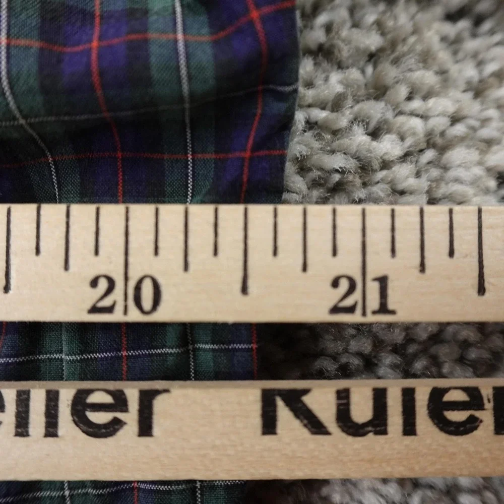 VTG Polo Ralph Lauren Shirt Mens M 15.5 Blackwatch Tartan Plaid Estate Button Up